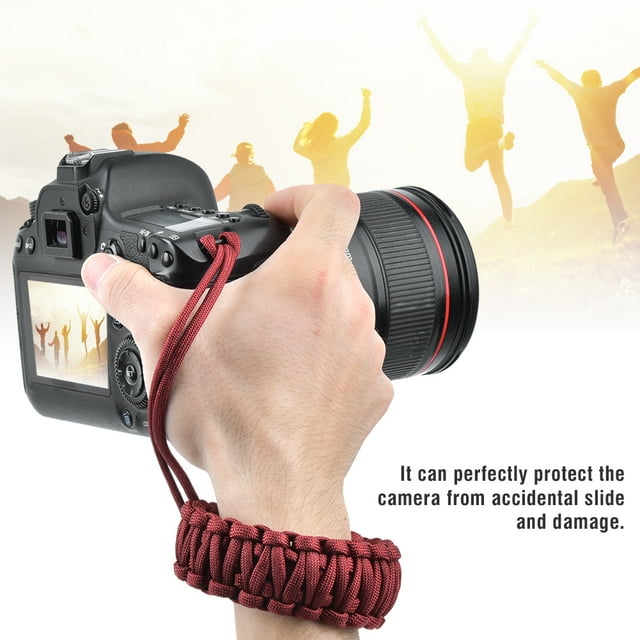 Akozon Bolsas Estuches Cordón para Cámara de Gran Tamaño Correa Tejida Anti Lost Anti Broken Cámara Digital Cámara Correa para la Muñeca Portátil Ajustable ANGGREK Otros