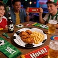thumbnail image 2 of Large Paper Plates Soccer-Themed Disposable 7-In 9-In Paper Plates Paper Cup Tissue Set of Party-Themed Tableware, 2 of 6