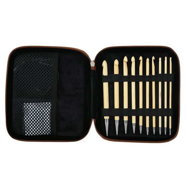 Crochet Kit, Sturdy Durable Different Size Knitting For Weaving For Hats