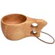 thumbnail image 1 of Taza de agua de madera de goma con asa de café con leche, taza de madera creativa portátil para exteriores, taza de mano, 1 pieza de Color madera XianweiShao 8390612636127, 1 of 1