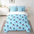 thumbnail image 2 of Homewish Ice Hockey 7 Pieces Bedding Comforter Set For Teens,Sport Theme Full Bedding Set Lightweight,Ball Game Fitted Sheet Flat Sheet,Luxury Bedroom Decor,Reversible, 2 of 8