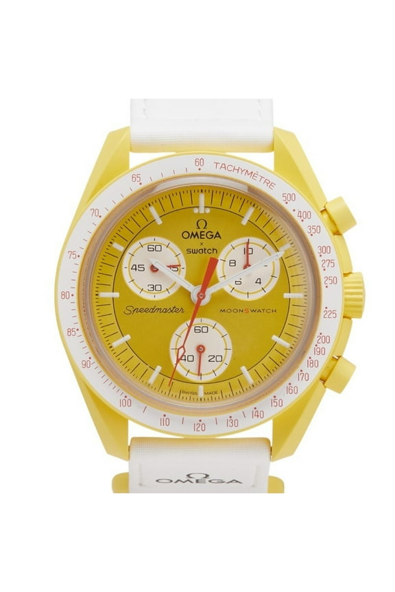Pre-Owned OMEGA x Swatch MoonSwatch Mission to the Sun Watch SO33J100 Quartz Yellow... (Good)