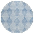 thumbnail image 2 of Addison Rugs Chantille Indoor/Outdoor Transitional Geometric Blue Washable Round Rug, 8' x 8', 2 of 5