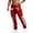 Red@GC@, variant on CONZONE Independence Day Men's Cargo Pants Straight Leg Pants for Men Trendy Buttons Patriotic Usa Flag Graphic 4Th Of July Outdoor Joggers With Pocket