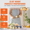 thumbnail image 3 of VEVOR 20PCS 58cm/22.83” Wedding Flower Vase Metal Gold Floral Stand for Table, 3 of 10