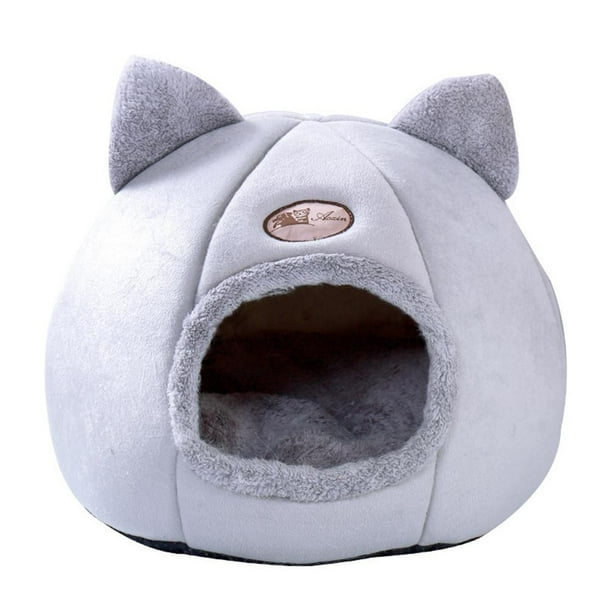 Casa Semicerrada para Gatos Felpa Suave Y Transpirable para Pequeños (XL)