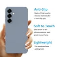 thumbnail image 6 of For Samsung Galaxy S25 Case, Liquid Silicone Phone Case for Samsung Galaxy S25, Ebizware Shockproof Full-Body Protective Rugged Rubber Slim Cover with Microfiber Lining - Gray, 6 of 10