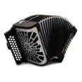 thumbnail image 4 of Acordeón Hohner Compadre Tono GCF Sol A48221 Negro con correas y estuche HOHNER A48221, 4 of 7