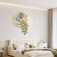 thumbnail image 2 of Large Modern Wall Clock for Living Room Decor, 36.6" Oversized Silent Non-Ticking Gold Wall Clock with Crystal Accents, Decorative Metal Wall Clock with Easy-Read Numbers, 2 of 14