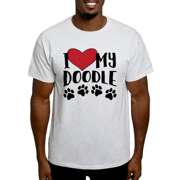 CafePress - I Love My Doodle Light T Shirt - Men's Classic Graphic T-Shirt