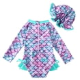 thumbnail image 5 of Miaoju Girls Swimsuit One Piece Size 6 Tummy Control Tankini Set Quick Dry & Stretchy Tropical Print Bathing Suit for Girls Modest Swimwear with Cover Up Adjustable Wide Straps, 5 of 5