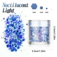 thumbnail image 4 of WE-POLUJ 1/12 Box Holographic Glitter for Tumblers Resin Slime Epoxy Luminous Chunky Glitter Hexagon Sequin Body Hair Nail Arts, 4 of 6
