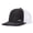 Little Iceberg Black + White Mesh, variant on Snow Mountain Style Flat Brim Baseball Cap, Slightly Curved Richardson Trucker Hat, Outdoor Quick-Dry Mesh Cap for Men