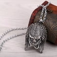 thumbnail image 4 of HOOUN Cool Mens Monster Predator Necklace Pendant Stainless Steel, 4 of 7