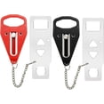 thumbnail image 1 of Portable Door Lock 2Pack Extra Lock for Additional Privacy and Safety in Home,Hotel and Apartment,Prevent Unauthorized Entry,Protect Family Security in Traveling,Home,Bedroom,Hotel,Apartment,AirBNB, 1 of 7