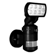 Nightwatcher Security Motion Tracking LED Security Floodlight with Camera in Black