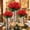 red_Free size, variant on Artificial Red Geranium Flowers Faux Plant Stems For Outdoor Indoor Window Box Garden Patio Porch, UV Resistant Fake Geranium Arrangement With Flexible Stems For Home Decoration