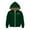 Blackish Green, variant on Boys Girls Fleece Jacket Love Heart Print Hoodie Thermal Warm Sherpa Pullover Lined Long Sleeve Full Zip Up Hooded Sweatshirt Kids Fall Winter Jackets