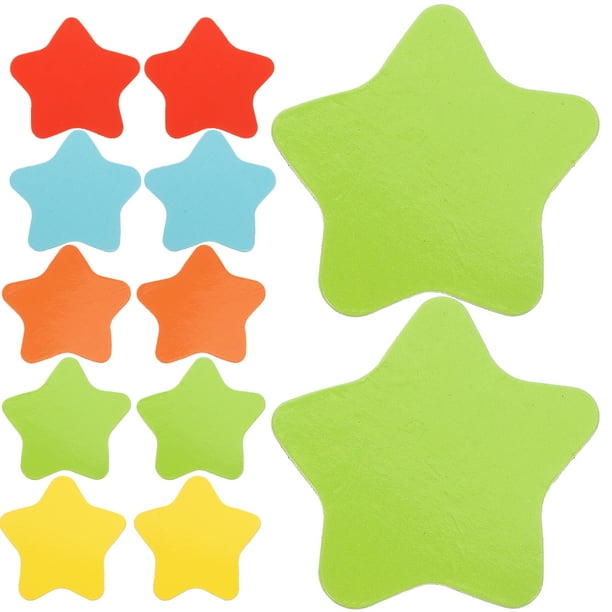 100 imanes de nevera con forma de estrella, decoración para el frigorífico, pegatinas ornamentales para pizarra.
