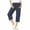 Navy, variant on OGLCCG Girl's Cargo Capris with Pockets Casual Elastic Waist Straight Leg Capri Pants Lightweight Baggy Cargo Pants for Hiking 5-16 Years