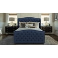 thumbnail image 2 of JENNIFER TAYLOR J T Marcella Collection Queen Size Transitional Panel Beds, Dark Sapphire Blue, 2 of 16