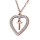 thumbnail image 2 of Collar de Mujer Corazón con Inciales LuckyLy, Modelo Adina rosa UNITALLA, 2 of 7