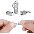 thumbnail image 2 of QPENWEI Lot de 6 porte-addresse étiquettes d'adresse d'identification pour animaux de compagnie chien chat chaton chiot pendentif personnalisé étanche avec étiquette anti-perte pour collier, argen, 2 of 5