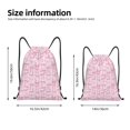 thumbnail image 4 of Drawstring Backpack - Ribbon Bow Splash Proof Small Drawstring Gym Bag for Women Men, Cinch Sports String Bag Backpack for Travel Swimming Beach, 4 of 8