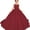 Burgundy, variant on Girls' Lace Applique Flower Girl Dress for Wedding Elegant Sleeveless Ball Gown with Tulle Skirt Lace-Up Back Ages 2-16