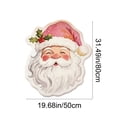 thumbnail image 3 of Santa Claus Shape Bath Rug, Shaggy Soft and Absorbent Bath Rug, Non-Slip Thick Plush Machine Washable Dry Bath Mats for Bathroom, Living Room, Tub and Shower Home Decor, 31.49 x 19.68 Inch, 3 of 7