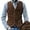 Brown, variant on British Style Workwear Corduroy Vest for Men Retro Casual Coat Outerwear
