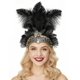 thumbnail image 4 of Corona de cristal de carnaval, tocados de plumas, tocado de plumas, accesorios de Mardi Gras, diadema de Halloween de Flapper de los años 20 para mujer, 4 of 5