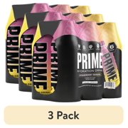 (3 pack) Prime Hydration Sports Drink, Strawberry Banana, 16.9 fl oz, 6 Pack, Bottles
