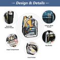 thumbnail image 3 of Iauyy Clear Backpack Heavy Duty PVC Transparent Backpack for College Workplace, Gem Butterfly, 3 of 8