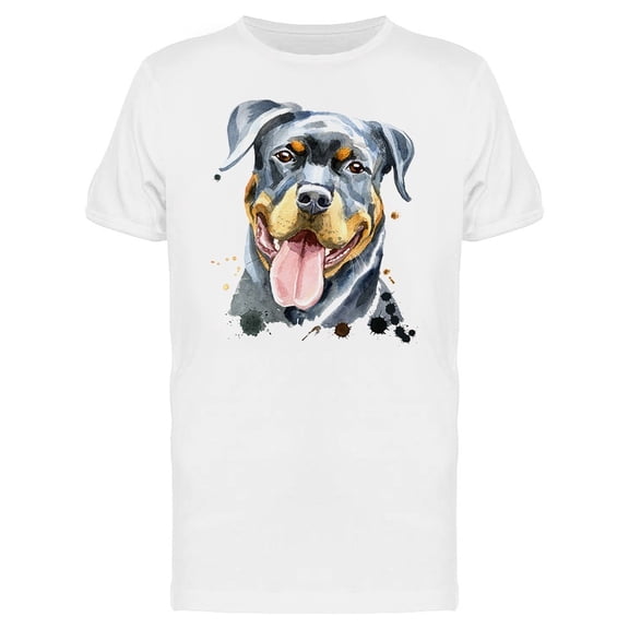 Rottweiler Watercolor Tee Men's -Image by Shutterstock
