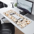 thumbnail image 2 of Long Mouse Pads for Desk,Costumed Ghost Halloween Pattern Desk Mats on Top Of Desks, Desk Mouse Pad Extra Large with 3mm Non-Slip Base and Stitched Edge for Gaming,Office,Work,Home 31.5"x11.8", 2 of 6