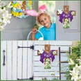 thumbnail image 4 of WaaHome He Is Risen Easter Cross Sign Religious Easter Door Decorations Easter Door Hanging Sign for Wall Door Home Spring Decor Farmhouse Easter Cross Wreath Sign for Front Door, 4 of 7