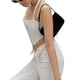 thumbnail image 3 of VISgogo Mujeres Halterneck Tops Slim Fit Color sólido Sin mangas Vendaje Sin espalda Crop Tops para verano VISgogo moda, 3 of 7
