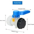 thumbnail image 5 of 60mm to 60mm IBC Tank Valve Adapter, Plastic 1000L Tank Connection for Rainwater Reservoir, Container, 5 of 5