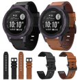 thumbnail image 4 of For Garmin Instinct 2s 20mm Leather Steel Buckle Watch Band BPIM, 4 of 5