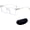 Transparent Gold, variant on Classic Flat-Lens Glasses for Everyday Use, Elegant High-Iq Style, Unisex Durable Ultra-Light Frame, For Work & Daily Use
