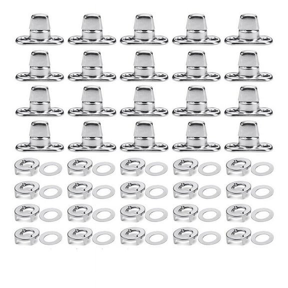 20 Sets Marine Grade Twist Lock, For Canvas Fastener Turn Buttons