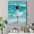 thumbnail image 4 of Qisvanset Ocean Wave Woman In White Dress Canvas Wall Art 15.75x11.81 Inches, 4 of 8