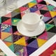 thumbnail image 3 of Mantel individual de lino y algodón ecológico con estampados únicos (MG0024-7) Geométricamente elegante, 3 of 3