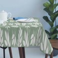 thumbnail image 4 of Sage Green White Leaves Table Cloth Waterproof Tablecloths, Spring Pastoral Rustic Botanical Tablecloth Dining Table Cover for Kitchen Party Tabletop Outdoor, Rectangle Tablecloth 54x108 Inch, 4 of 9