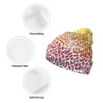 thumbnail image 3 of Hirioo Leopard Skins And Heads for Men's Knit Cuffed Beanie for Outdoor Activities Unisex, 3 of 6