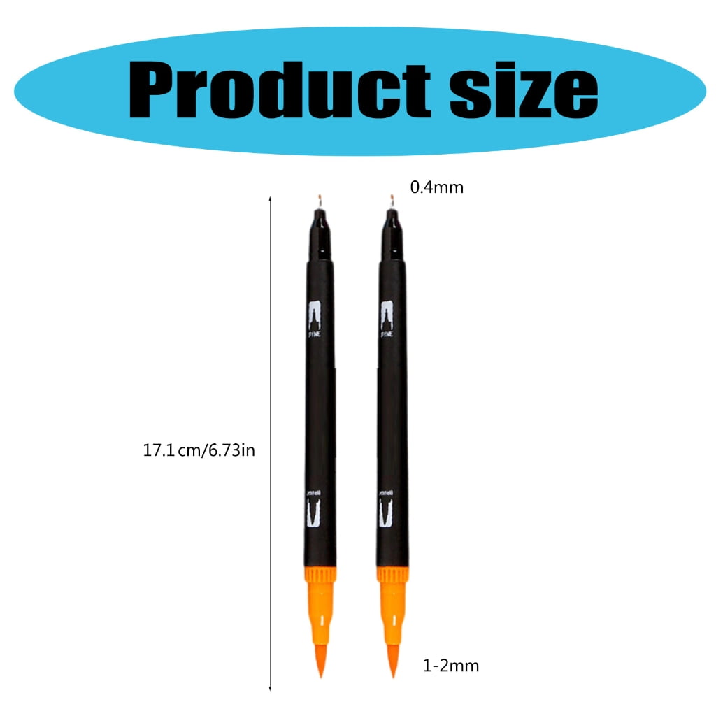 36/48/60/72/100 Colors Watercolor Pen Brush Pen Double Ends Markers forAdu1t