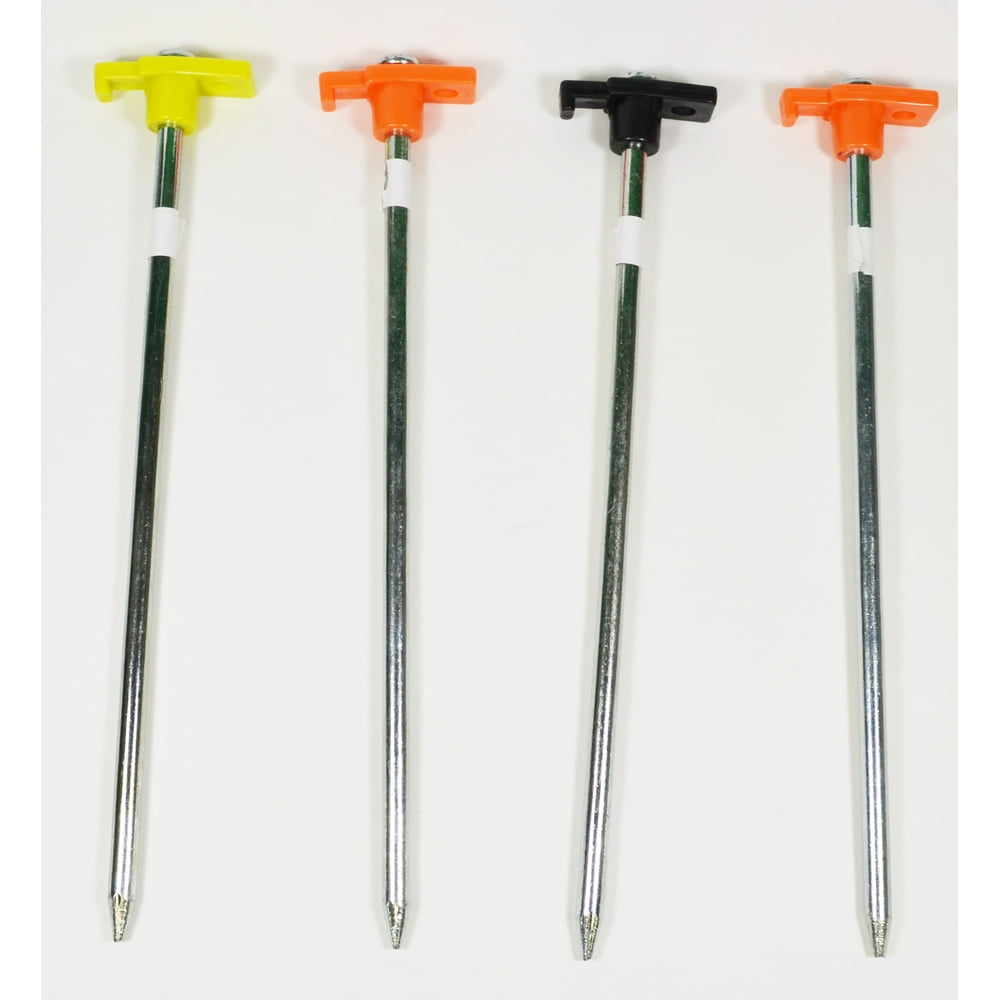 Set of 4 Tent Stakes 11" Heavy Duty Stainless Steel Max Force Camping