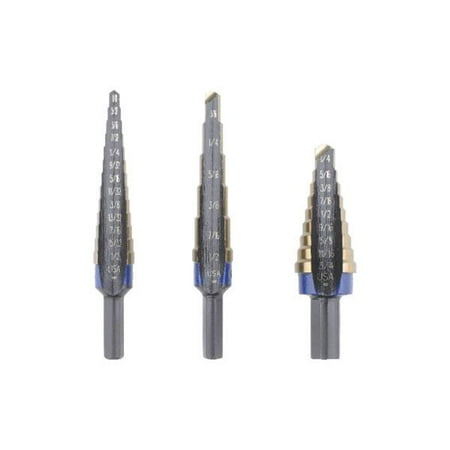 

IRWIN 10502CB - 3-Piece Unibit Cobalt Fractional Step Drill Bit Set