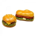 thumbnail image 3 of Mini Hot Dog Long/Round Hamburger Figurine Preschool Kids Dollhouse Accs Food, 3 of 5